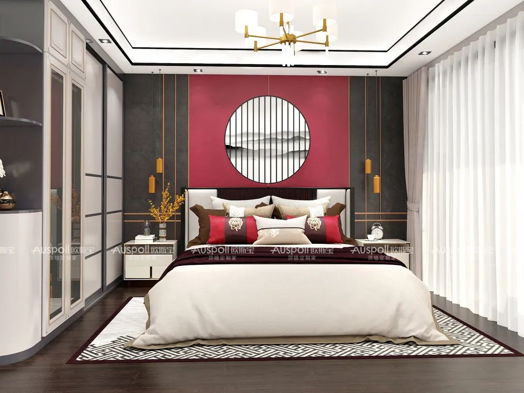 這是歐斯寶集成吊頂背景墻空間效果圖